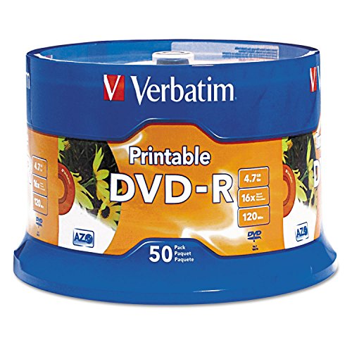 Algopix Similar Product 8 - Verbatim DVDR 47GB 16X White Inkjet