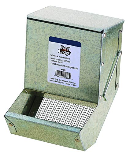 Algopix Similar Product 17 - Pet Lodge Steel Small Animal Feeder