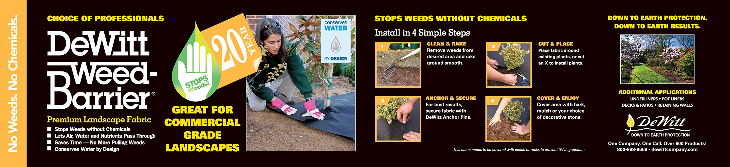 Algopix Similar Product 19 - DeWitt 3 x 100 Feet Commercial and Home