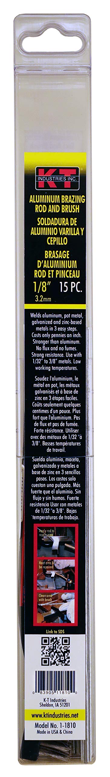 Algopix Similar Product 12 - KT Industries Aluminum Brazing Rod 
