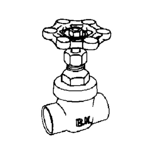 Algopix Similar Product 20 - Copper Sweat Gate Valve 1/2"