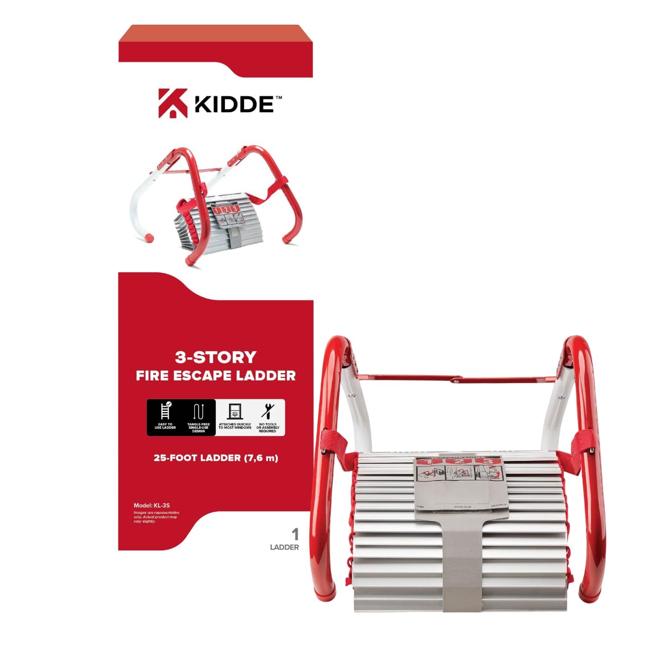 Algopix Similar Product 11 - Kidde Fire Escape Ladder 3Story Rope