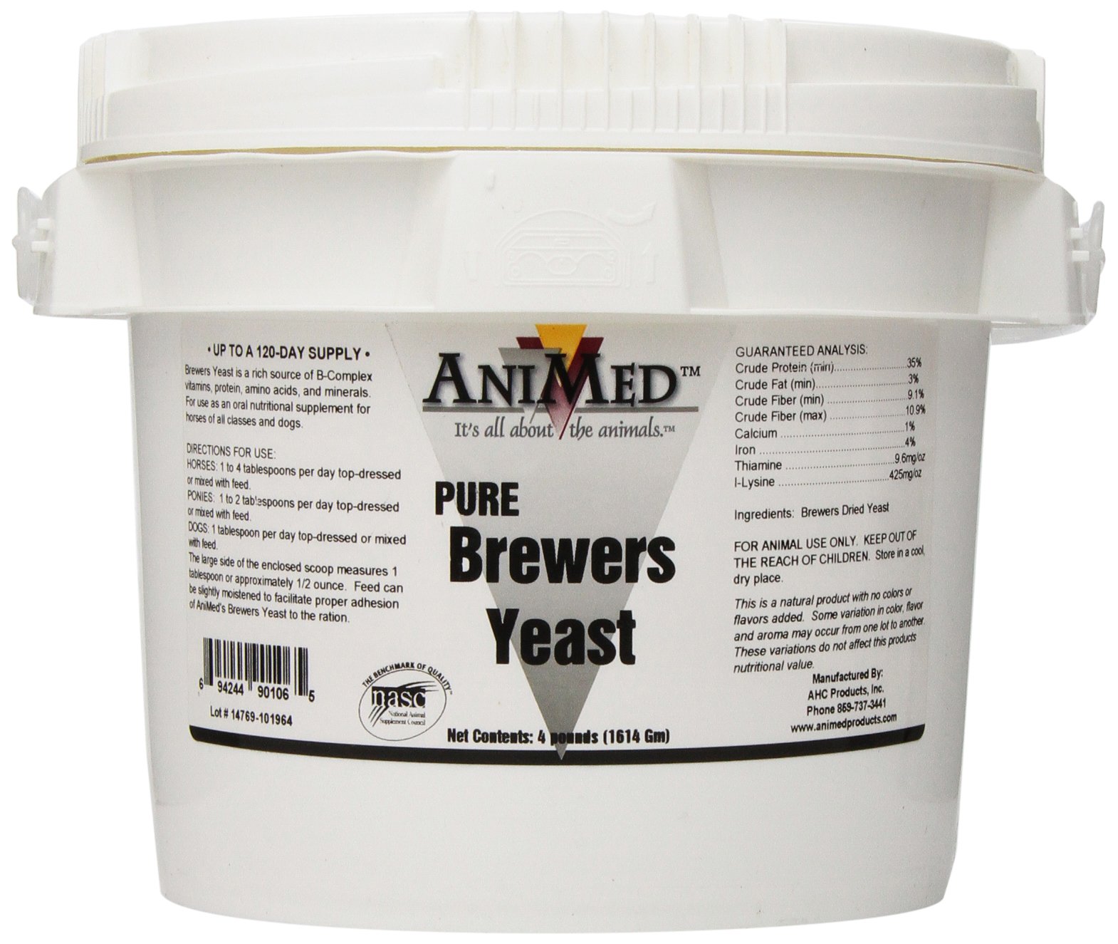 Algopix Similar Product 9 - Horse Brewers Yeast Supplement - 4 Lbs