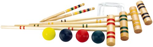 Algopix Similar Product 3 - Halex Classic 4 Player Croquet Set in