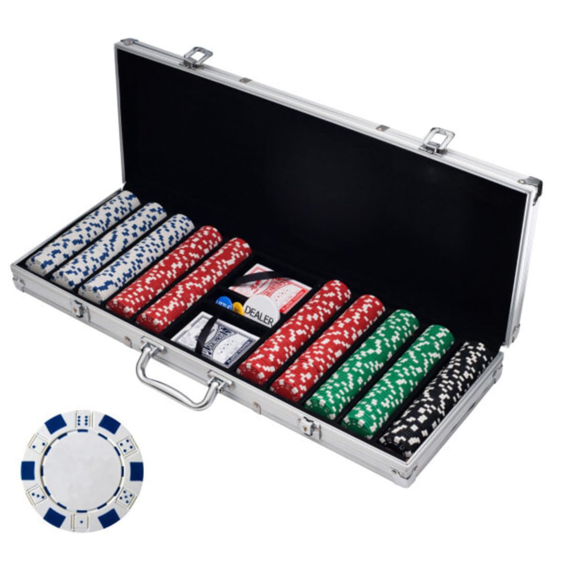 Algopix Similar Product 1 - Poker Chip Set  115g Poker Set with
