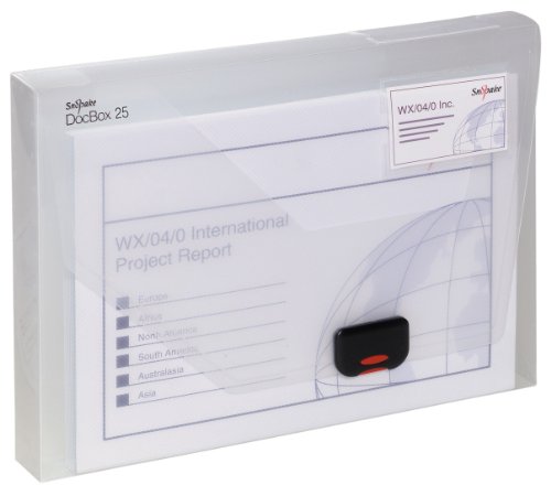 Algopix Similar Product 19 - SNOPAKE DOCUMENT BOX 25 CLEAR 12849