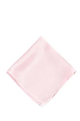 Algopix Similar Product 6 - Baby Pink Baby Pink Silk Pocket Square