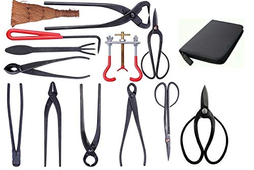 Algopix Similar Product 7 - 14pc Bonsai Tool Set Carbon Steel