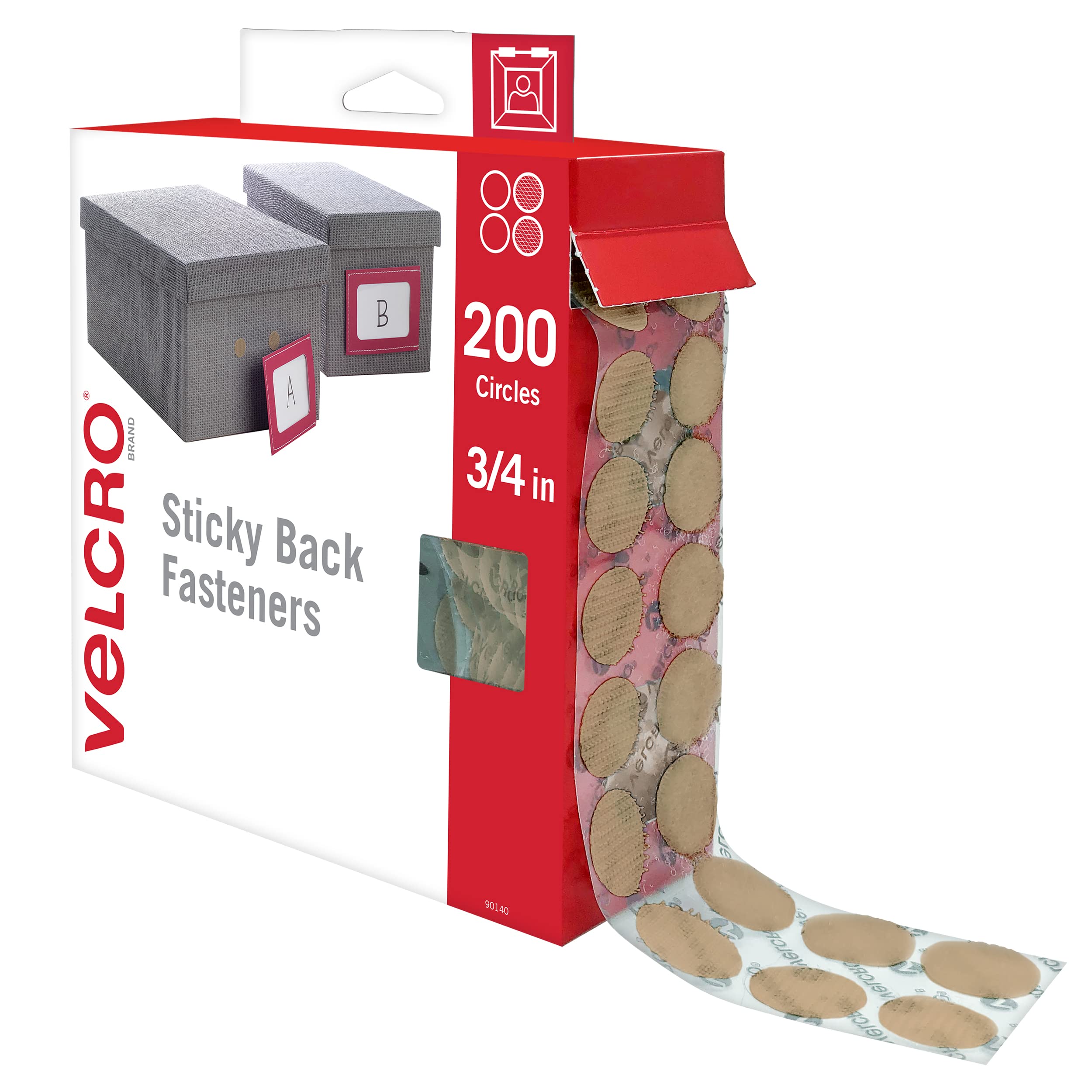 Algopix Similar Product 1 - VELCRO Brand Sticky Back Dots  200 Pk