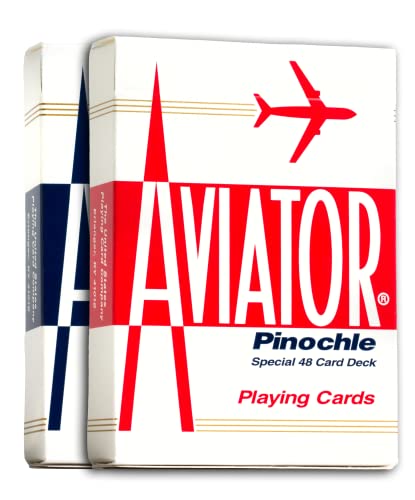 Algopix Similar Product 11 - Aviator Pinochle Playing Cards