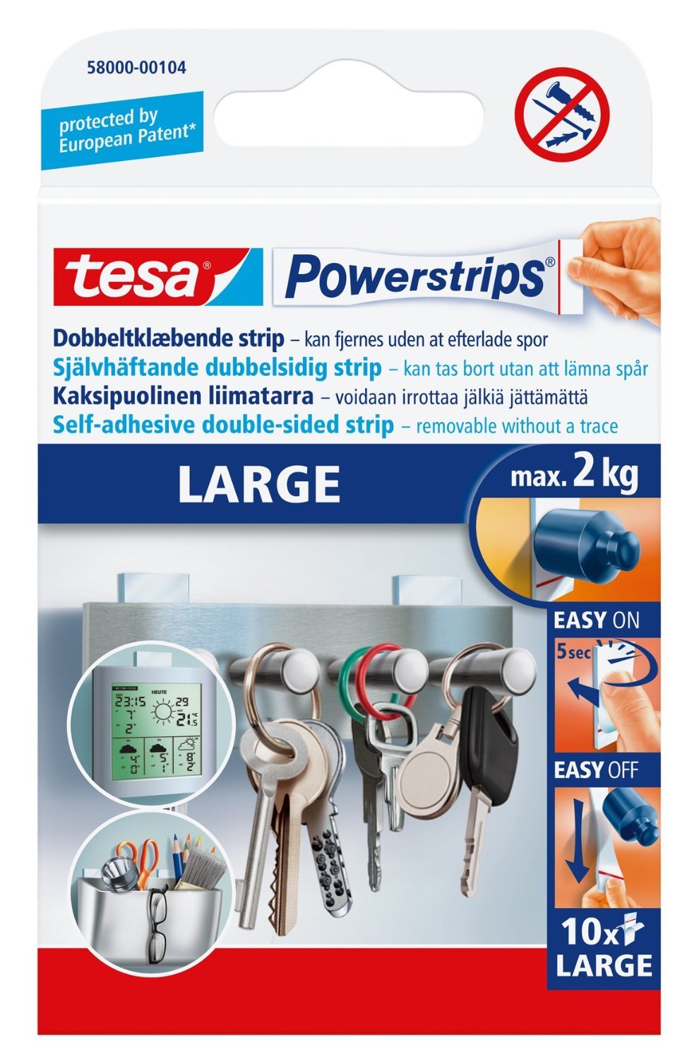 Algopix Similar Product 10 - tesa 580000010402 Powerstrips Large