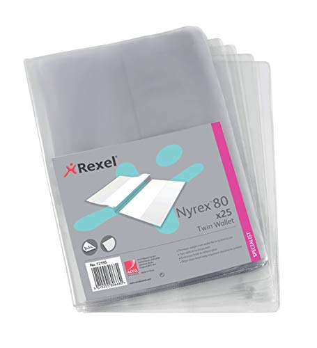 Algopix Similar Product 5 - Rexel Nyrex Twin Wallet 180 microns A4