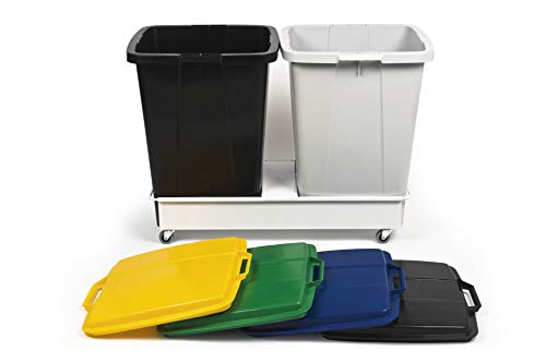 Algopix Similar Product 3 - Durable Durabin Square Bin Lid 90 Litre