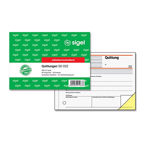 Algopix Similar Product 16 - Sigel SD022 Invoice Books Quittung