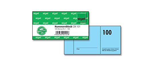 Algopix Similar Product 19 - Sigel GN101 Number Pad 100 Bons 105 x