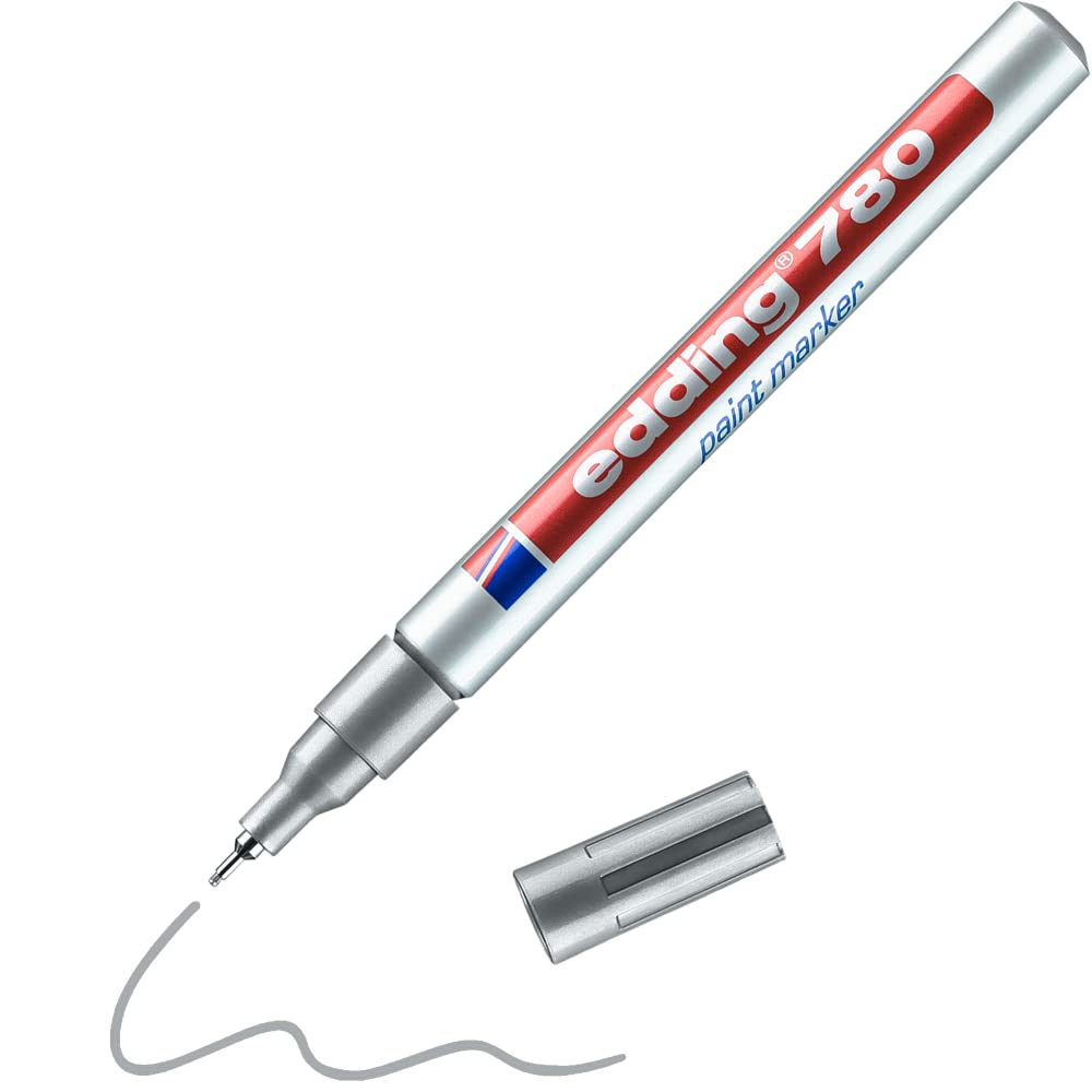 Algopix Similar Product 3 - edding 0.8 mm Permanent Marker - Silver