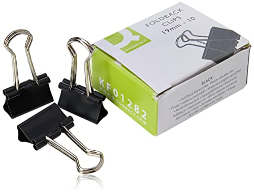Algopix Similar Product 19 - QConnect Foldback Clip 19 mm Black