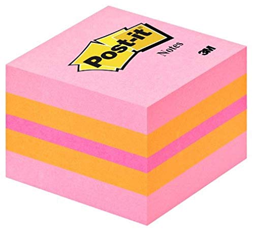 Algopix Similar Product 16 - Postit Notes  Mini Cube  Pink Coral