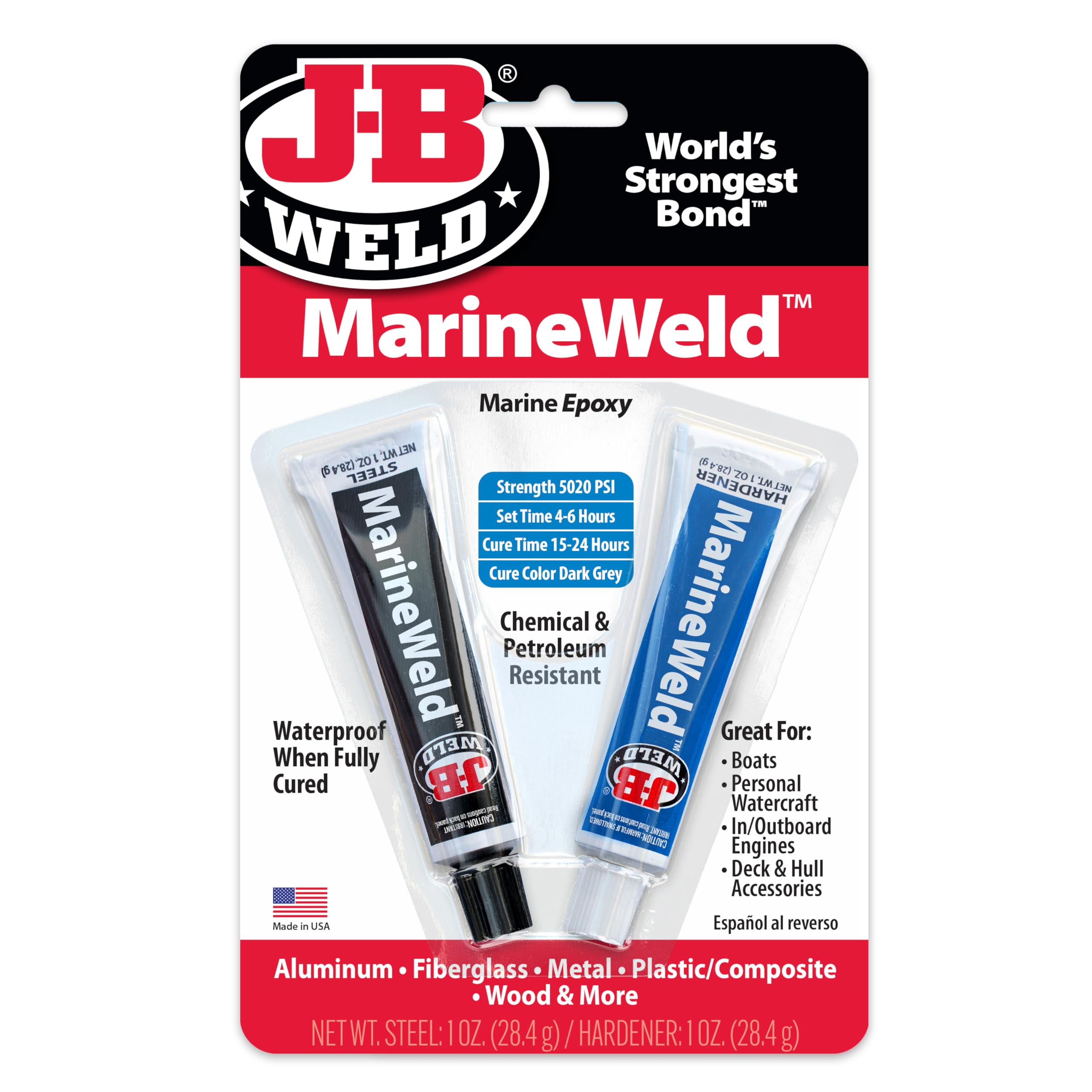 Algopix Similar Product 13 - JB Weld 8272 MarineWeld Marine Epoxy 