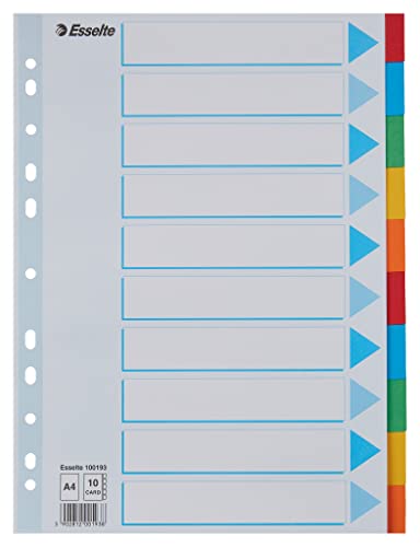 Algopix Similar Product 2 - Esselte 100193 A4 110 Dividers Heavy