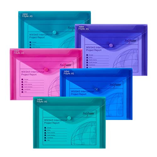 Algopix Similar Product 1 - Snopake A5 Polyfile Popper Wallet with