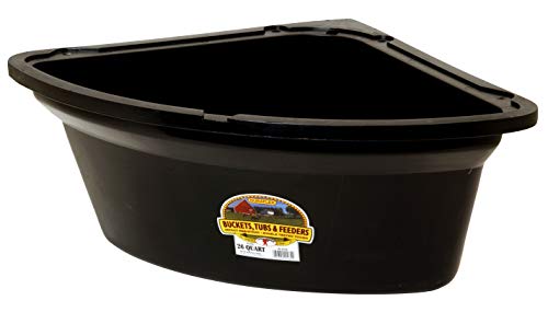 Algopix Similar Product 7 - Plastic Corner Feeder Bucket Black 