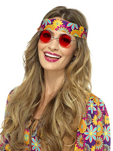 Algopix Similar Product 19 - 60s 70s Hippie Specs Red