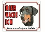 Algopix Similar Product 9 - Nobby 93228 Warning Sign Doberman