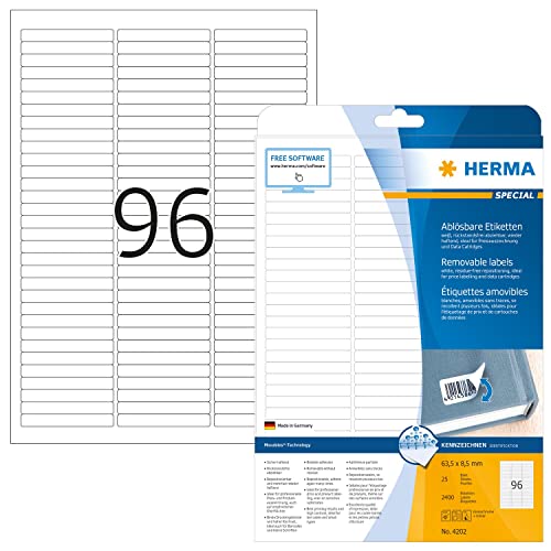 Algopix Similar Product 16 - HERMA Self Adhesive Removable