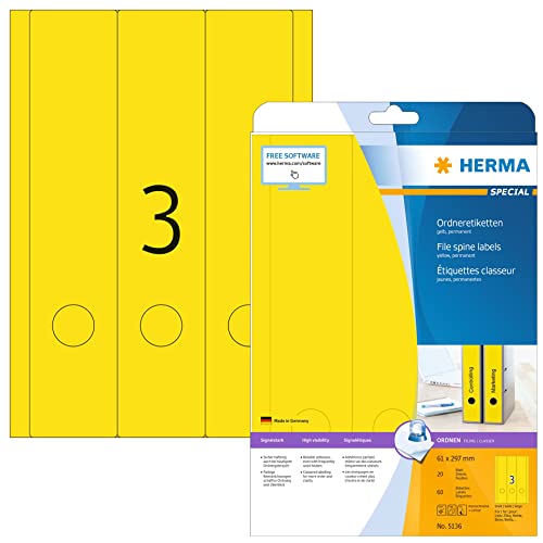 Algopix Similar Product 2 - HERMA 5136 Self Adhesive Spine Labels