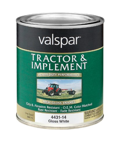 Algopix Similar Product 5 - Valspar 443214 Gloss White Tractor and