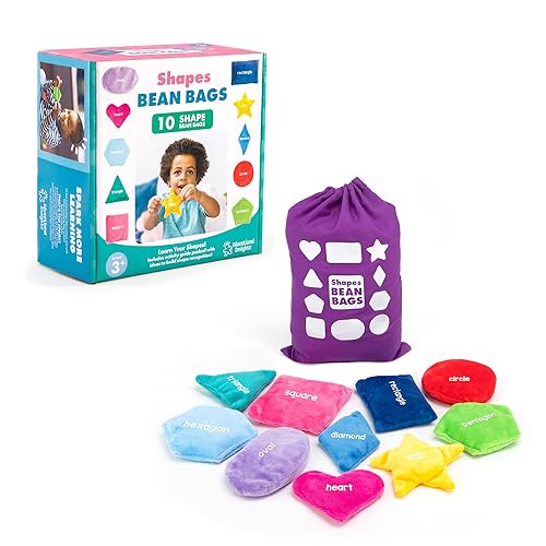 Algopix Similar Product 2 - Educational Insights Shapes Bean Bags 