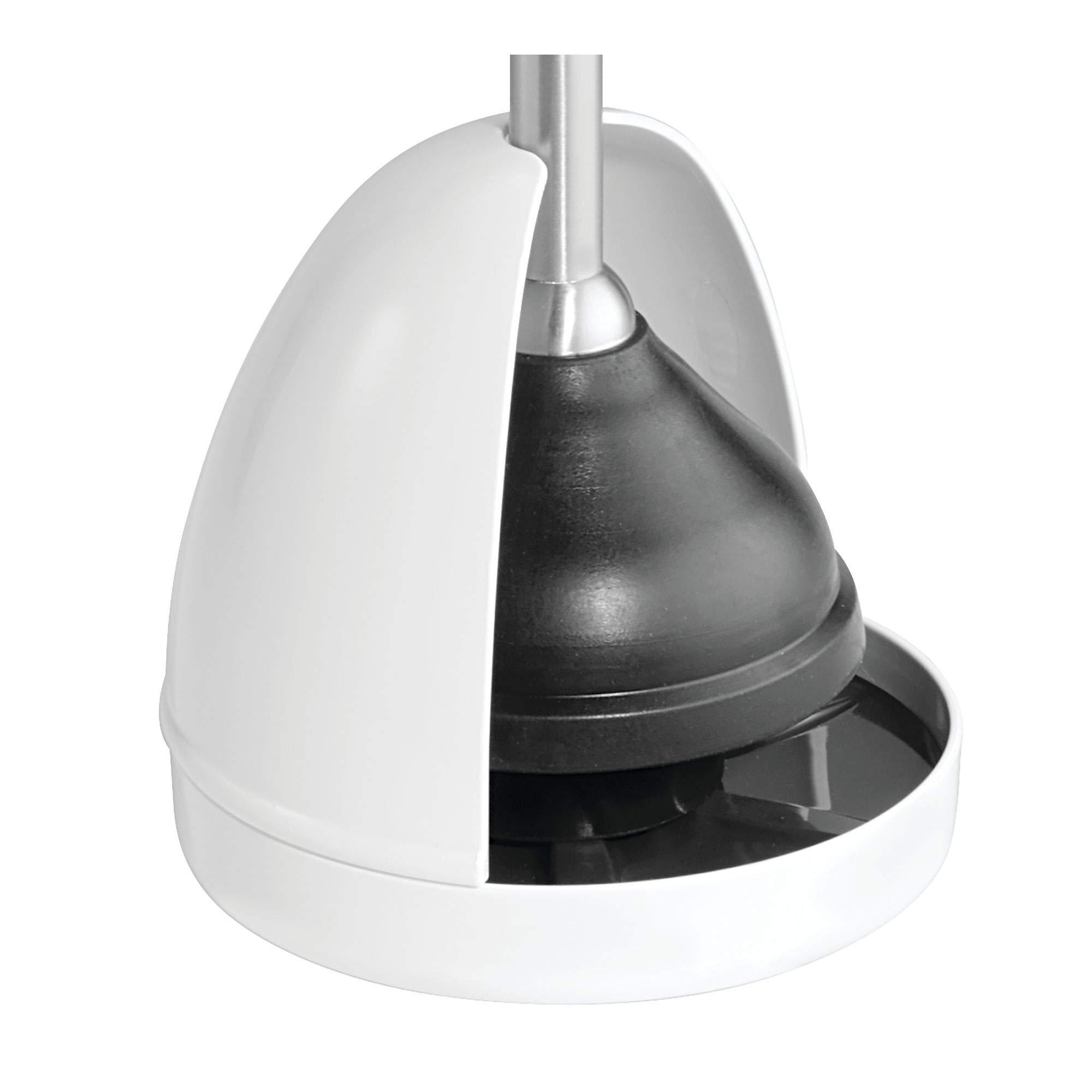 Algopix Similar Product 15 - iDesign Plastic Toilet Plunger Holder 