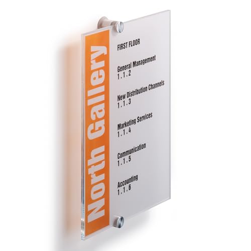 Algopix Similar Product 4 - Durable Crystal Information Wall Sign