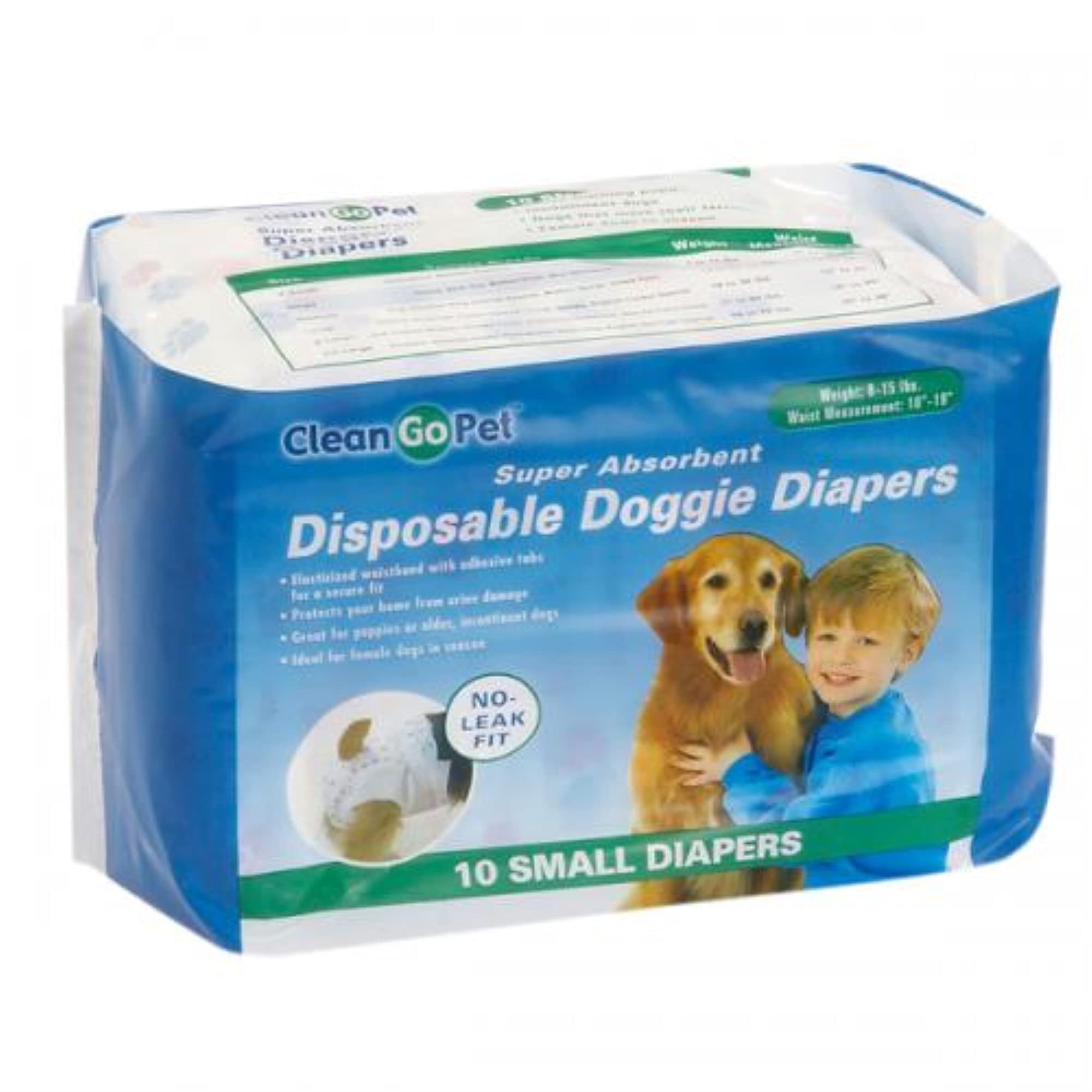 Algopix Similar Product 17 - Clean Go Pet Disposable Doggie Diapers