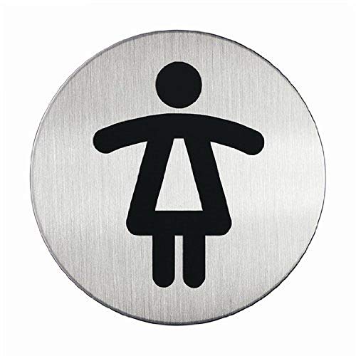 Algopix Similar Product 19 - DURABLE WOMENS WC PICTOGRAM 83MM SILVER