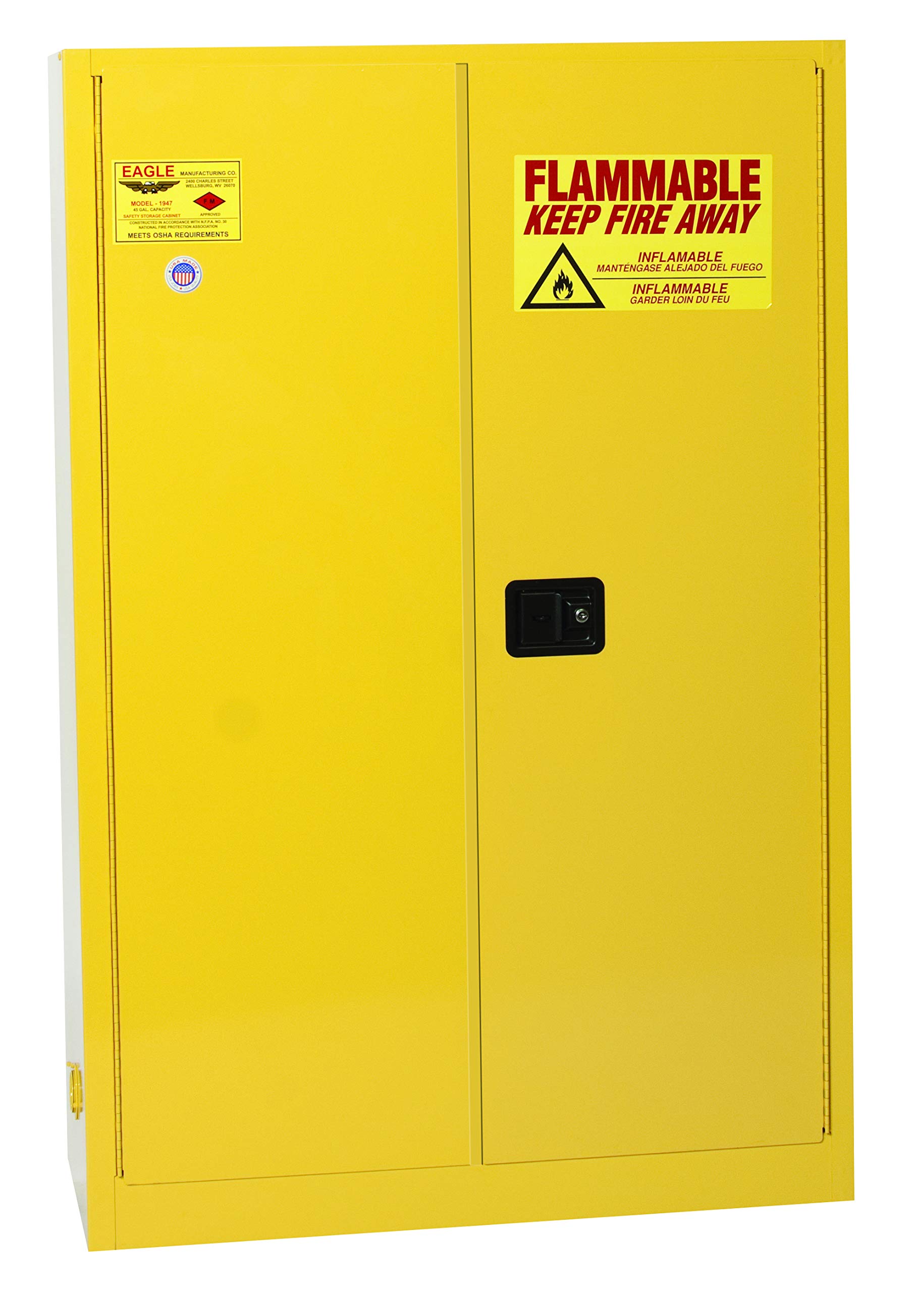 Algopix Similar Product 1 - Eagle 1947 Safety Cabinet for Flammable
