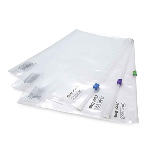 Algopix Similar Product 11 - RAPESCO A4 ZIPPI BAG PLASTIC ZIP P25 AST