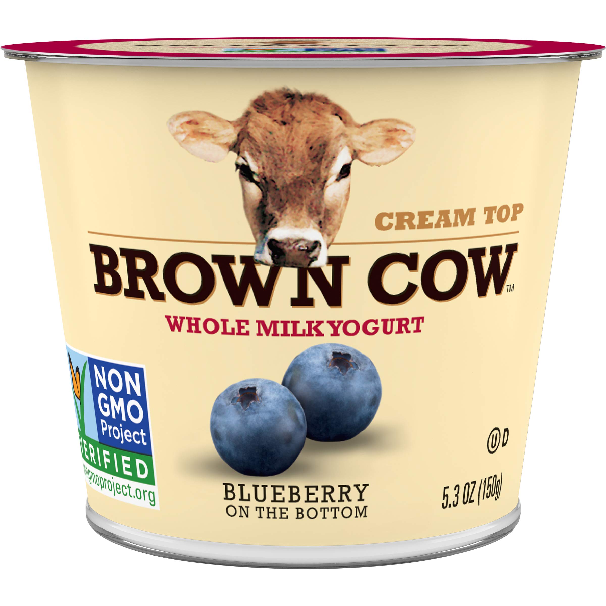 Algopix Similar Product 12 - Brown Cow Cream Top Blueberry on the