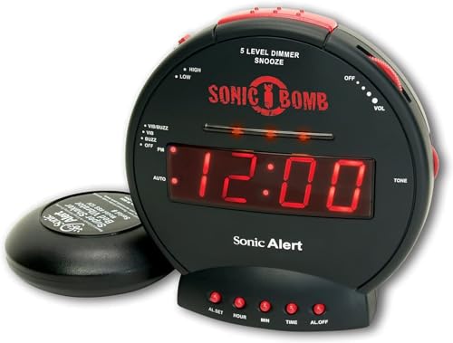 Algopix Similar Product 12 - Sonic Bomb Dual Extra Loud Alarm Clock