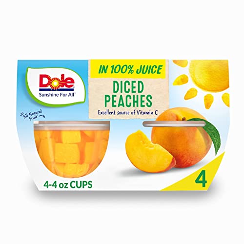 Algopix Similar Product 12 - Dole Fruit Bowls Diced Peaches in 100