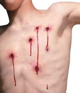 Algopix Similar Product 16 - Rubies Reel FX Bullet Wound Kit Red