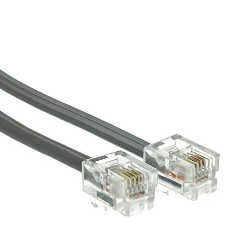 Algopix Similar Product 13 - 2 feet Telephone Cord Data RJ11 Gold