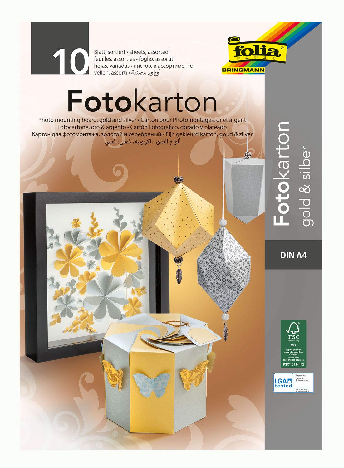 Algopix Similar Product 19 - Folia 611 Photo Paper Gold Silver 