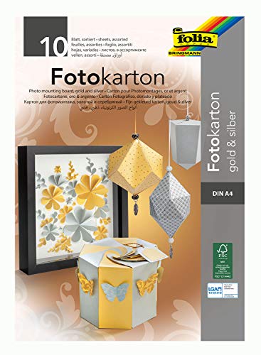Algopix Similar Product 11 - Folia 611 Photo Paper Gold Silver 