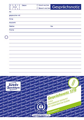 Algopix Similar Product 20 - Avery Dennison Zweckform 1014 Call