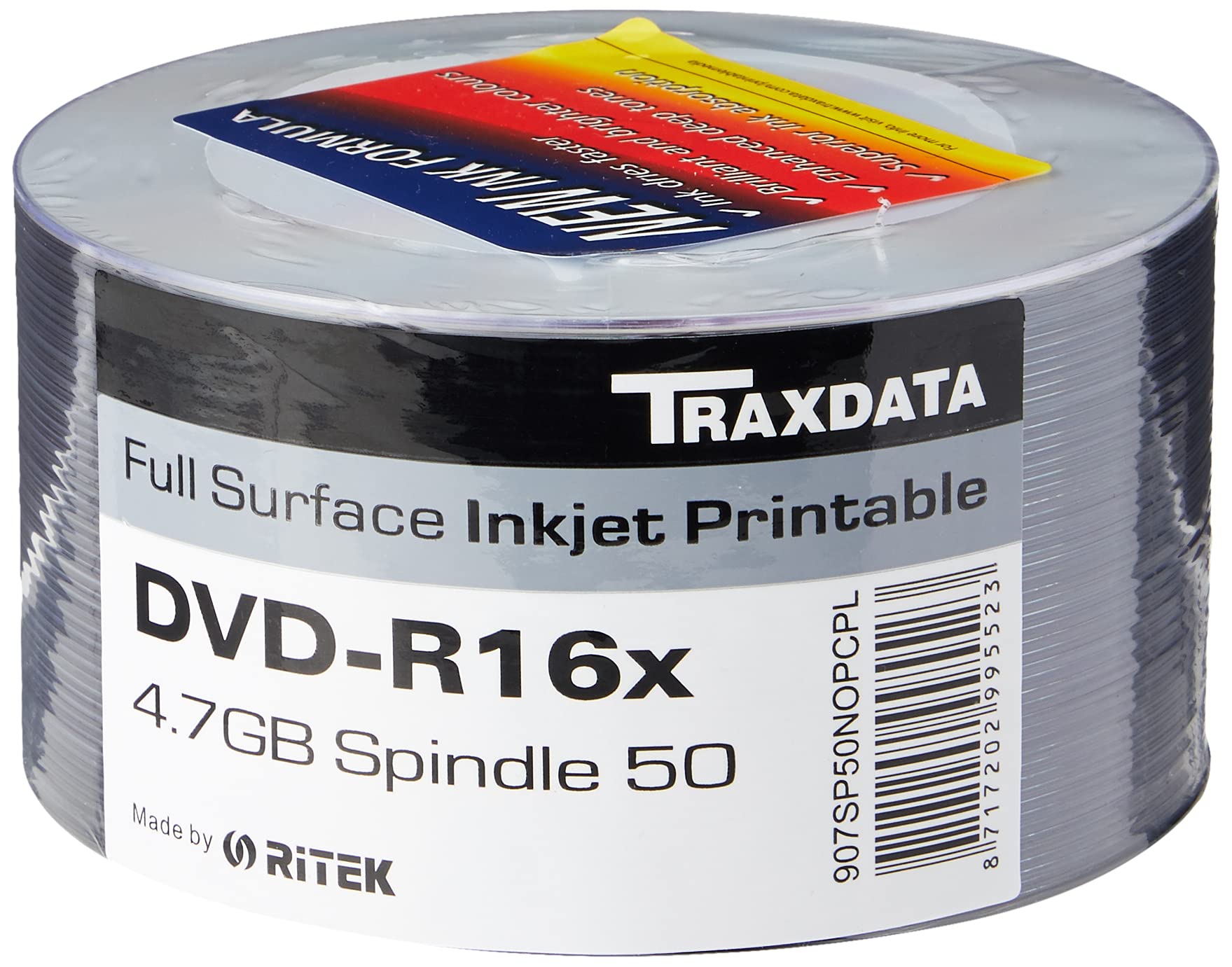 Algopix Similar Product 19 - Traxdata Ritek Full Face White