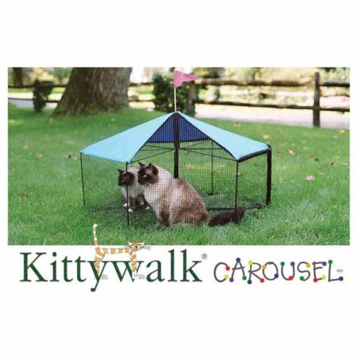 Algopix Similar Product 7 - Kitty Walk Carousel Pet Enclosure 48