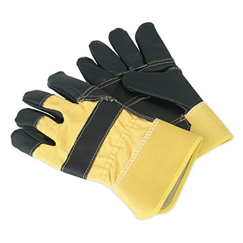 Algopix Similar Product 9 - Sealey SSP13 Riggers Gloves Hide Palm