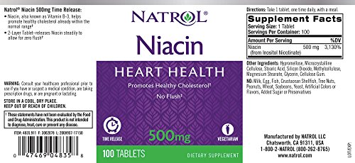 Algopix Similar Product 6 - Natrol Niacin Time Release 500mg
